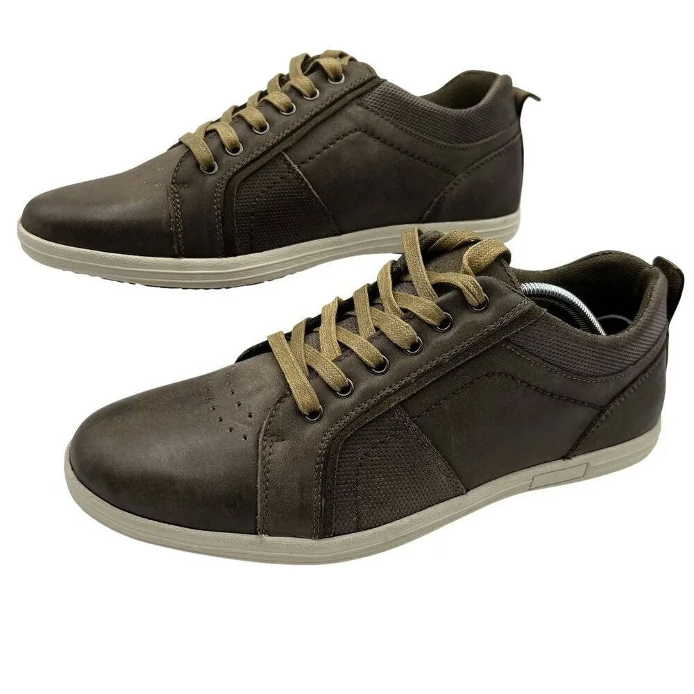 English Laundry NEW Mens 9 Aqua Sneaker Casual Earthy Green Lace Up Perforated
